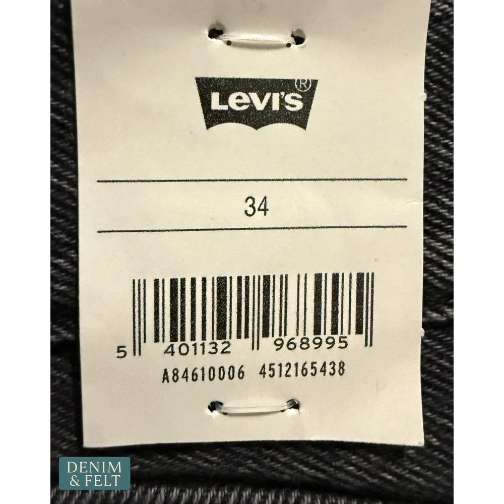 NEW Levis 468 Stay Loose Denim Shorts Black We Got Motion Baggy 9O's Mens 34
